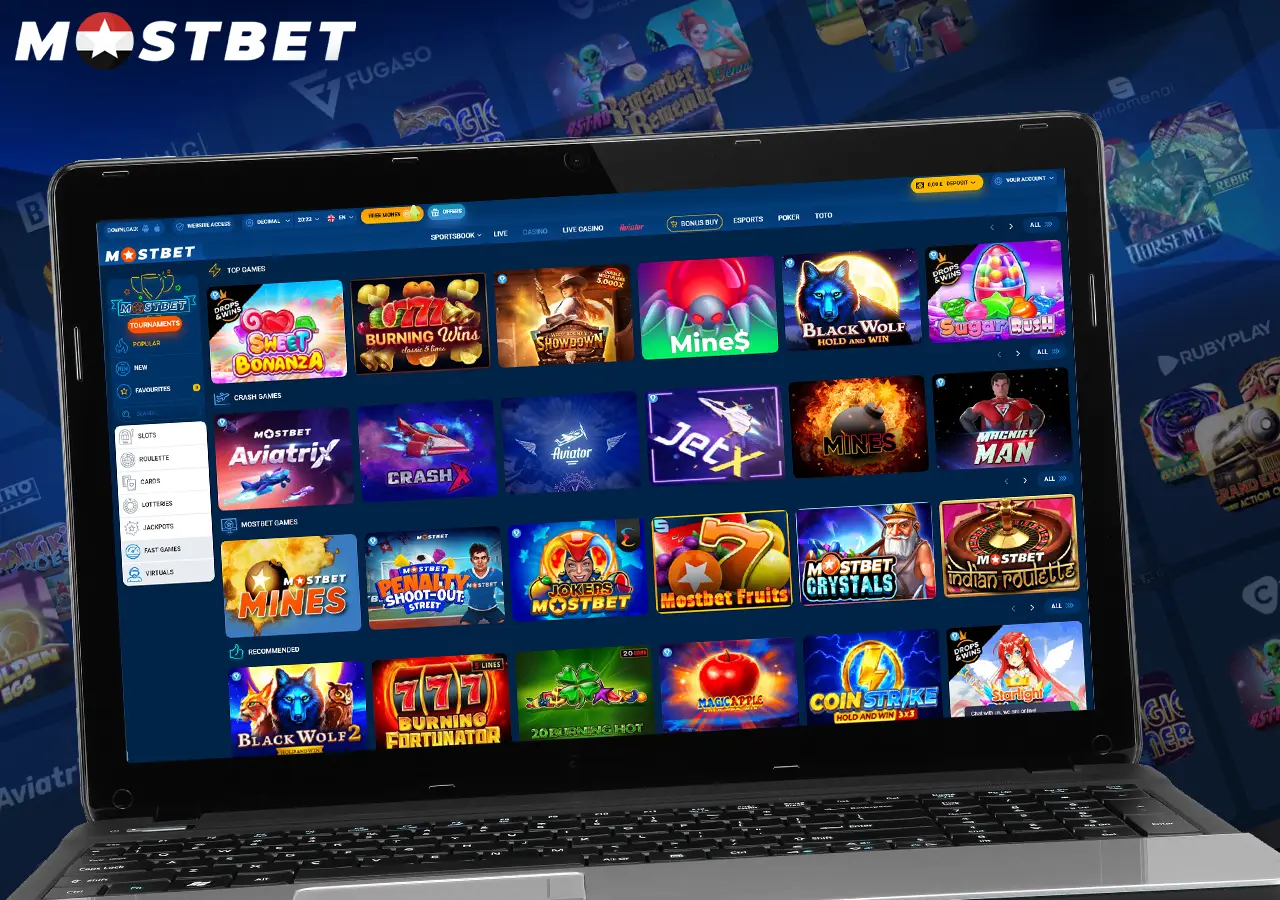 ألعاب كازينو Mostbet
