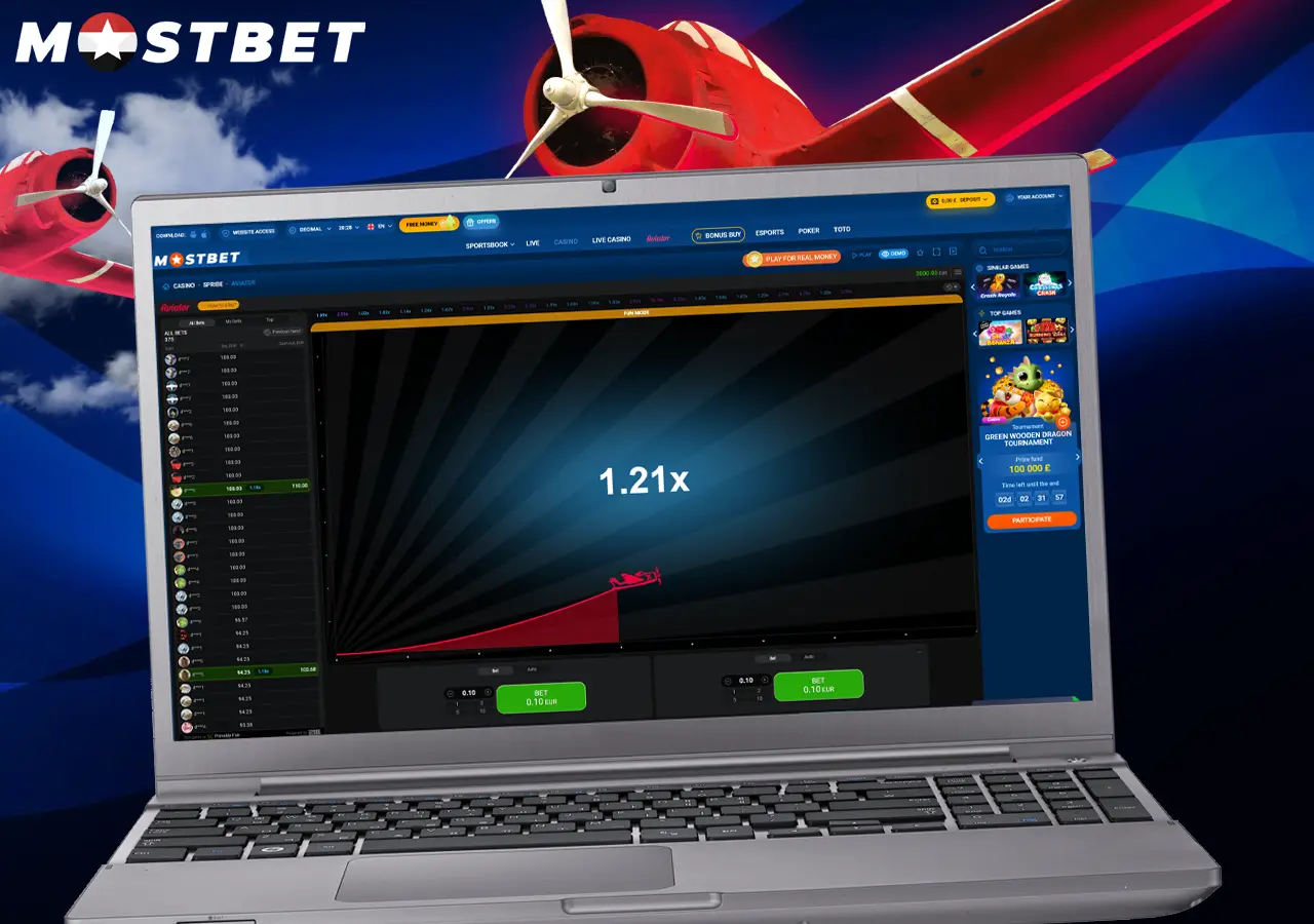 تنوّع ألعاب واسع في كازينو Mostbet