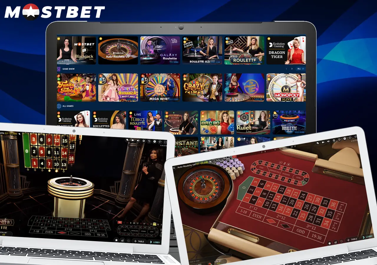 كازينو مباشر (Mostbet Live Casino)
